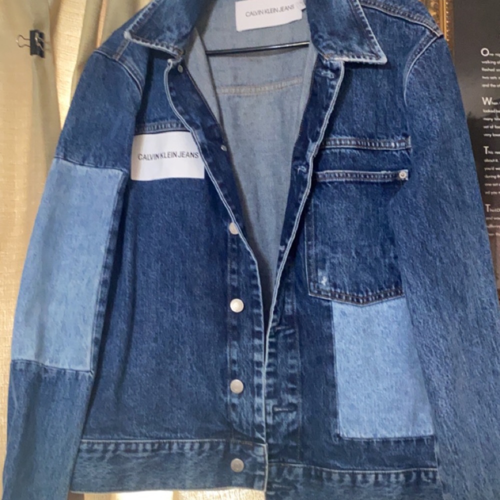Calvin Klein patch denim jacket